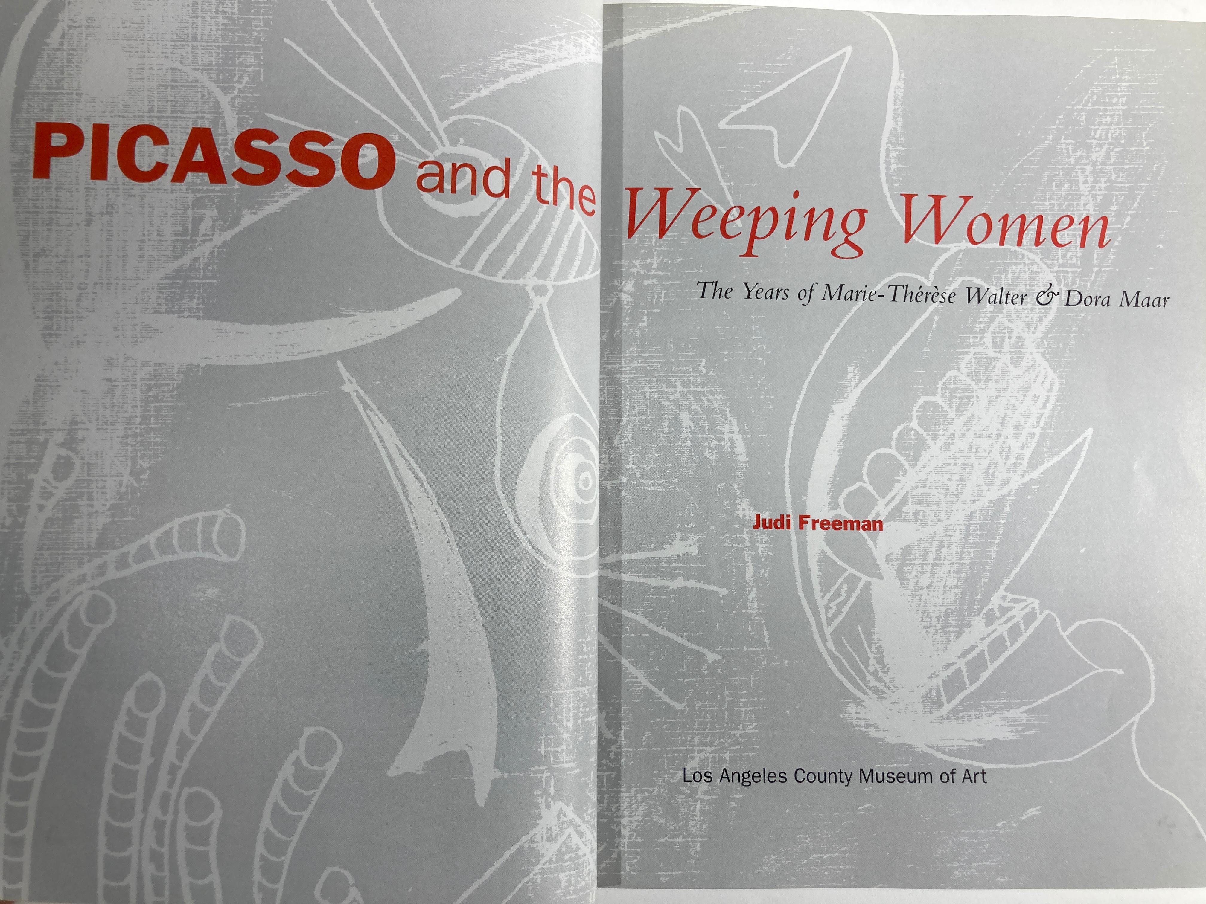 Picasso et les pleureuses, les années de Marie-Thérèse et Dora Maar Livre d'art en vente 1