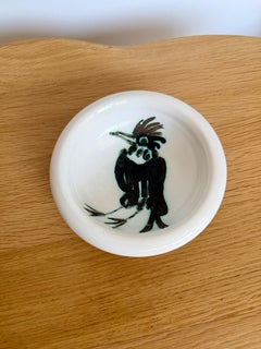 Picasso Ceramic Ash tray / cup "Bird with tuft" Edition Madoura 1952