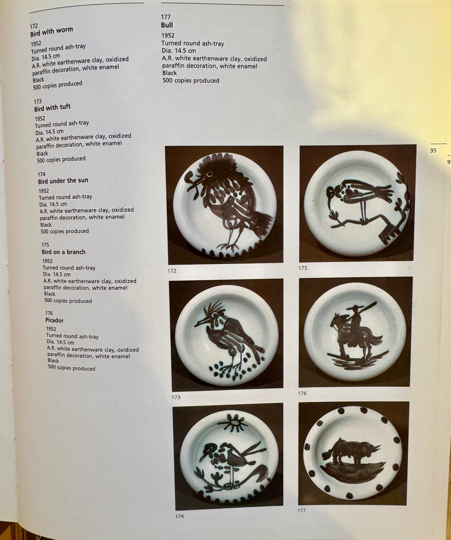 Vassoio / tazza per cenere in ceramica Picasso 