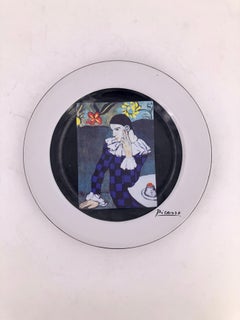 Picasso Ceramic Decorative Plate "Arlequin 1901" Masterpiece Edition