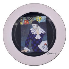 Picasso Ceramic Decorative Plate "Arlequin 1901" Masterpiece Edition