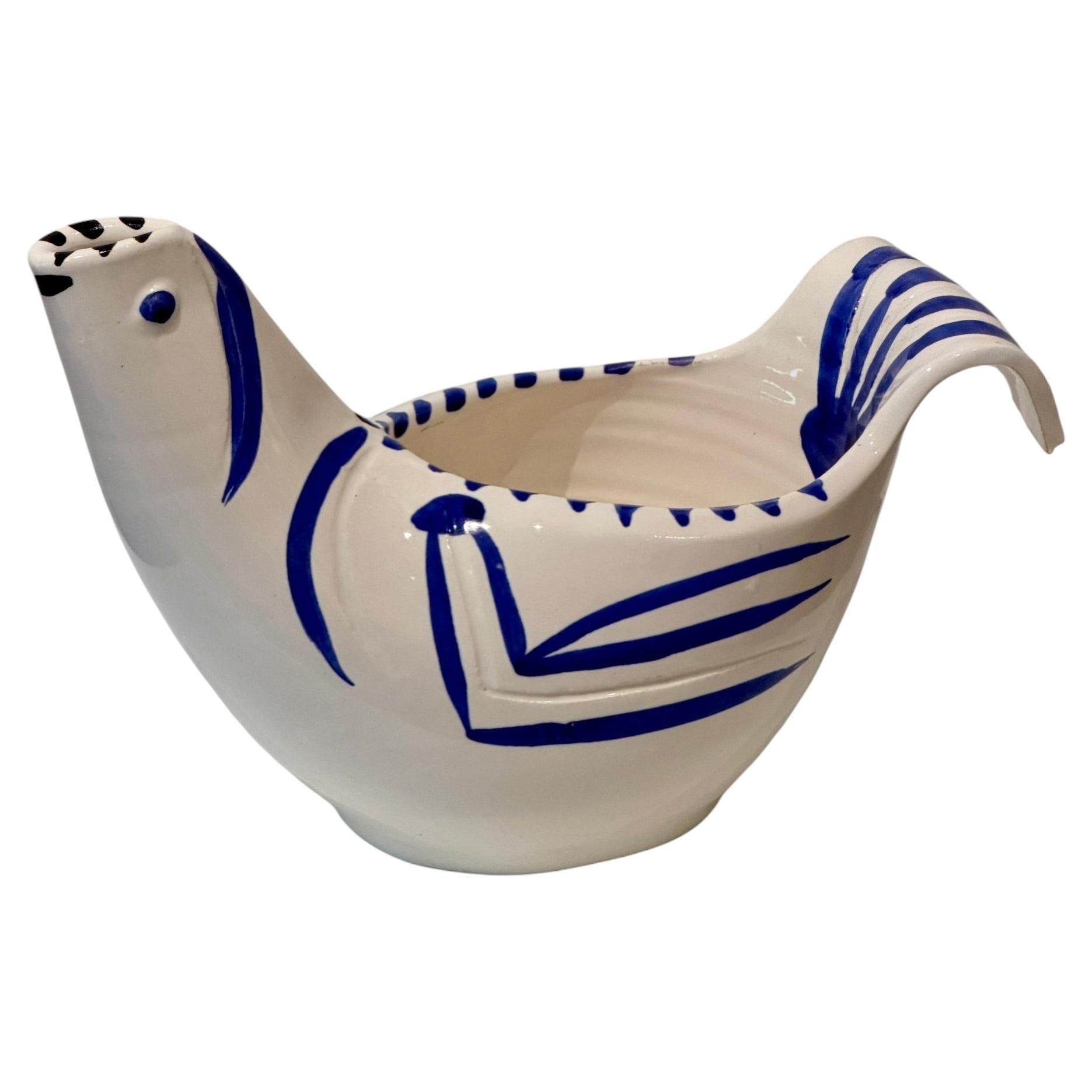 Picasso céramique Edition Madoura , Pichet "Sujet Colombe" 1959 en vente