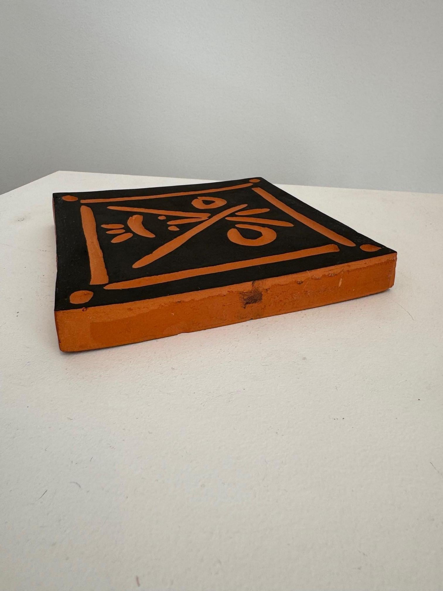Picasso Ceramic Edition Madoura , Square plaque 
