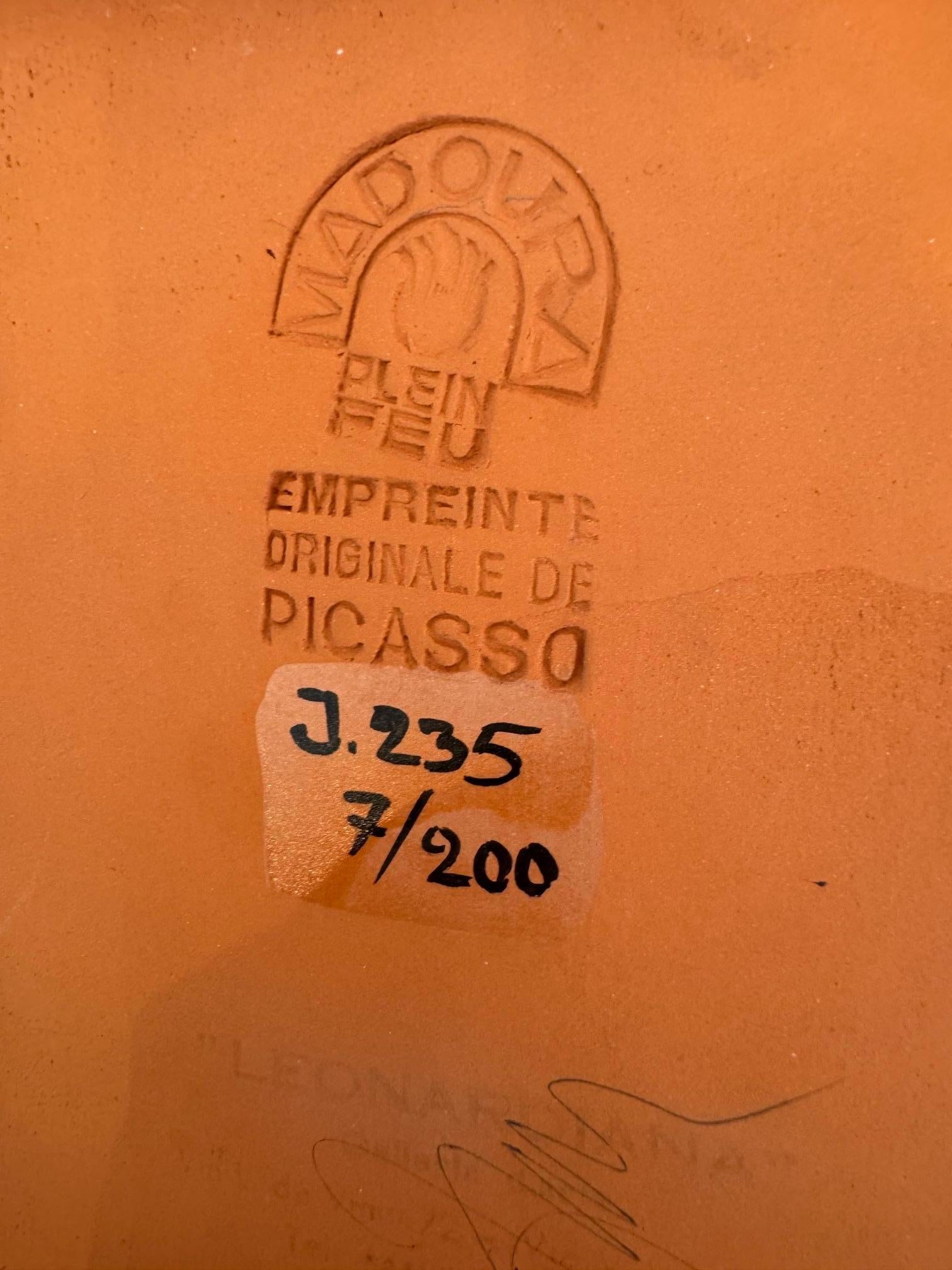Picasso Ceramic Edition Madoura , Square plaque 
