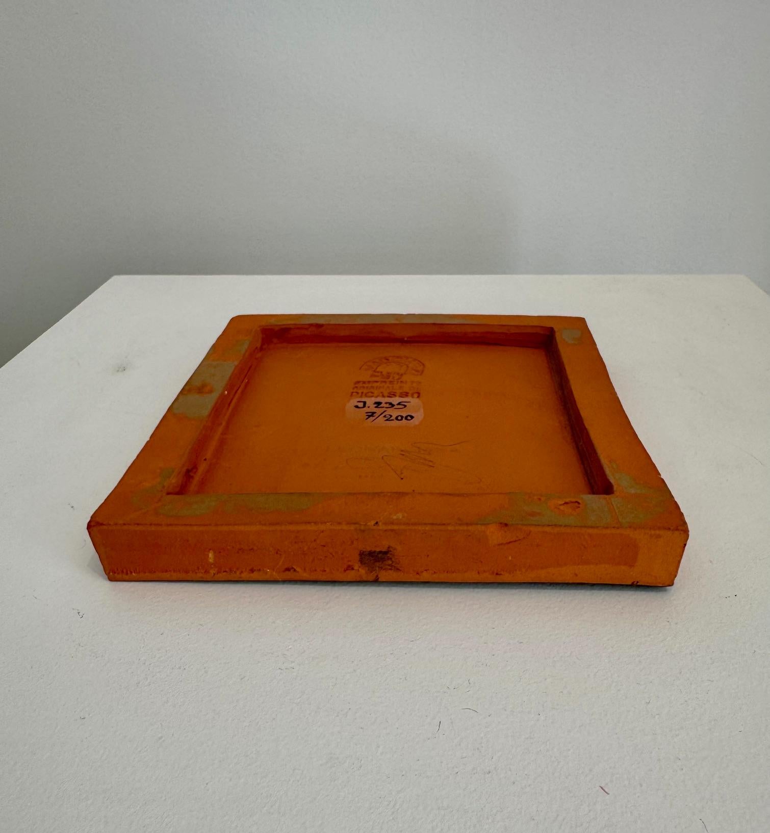 Picasso Ceramic Edition Madoura , Square plaque 