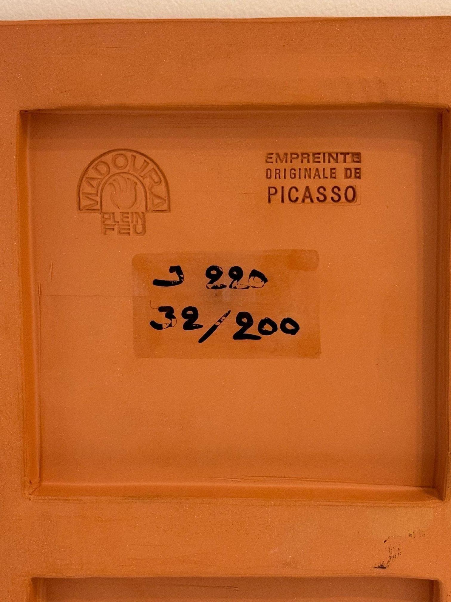 Édition Madoura, plaque carrée Pomone, 1968 Bon état - En vente à Paris, FR