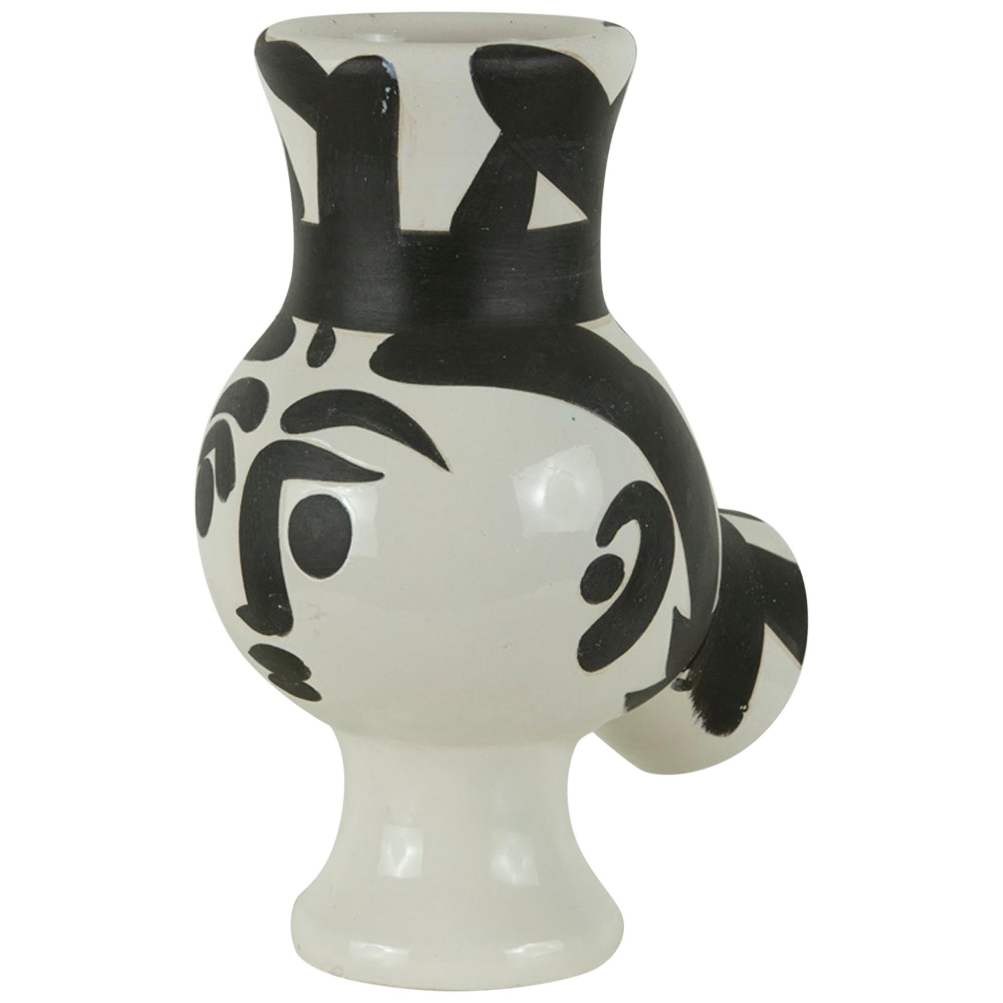Picasso Ceramic Pitcher "Chouette Femme" by Madoura For Sale