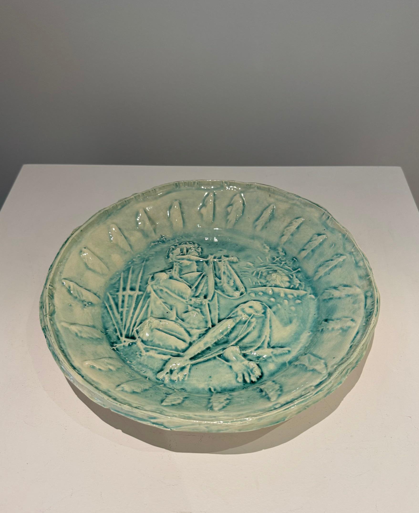 Metà XX secolo Piatto in ceramica Picasso  