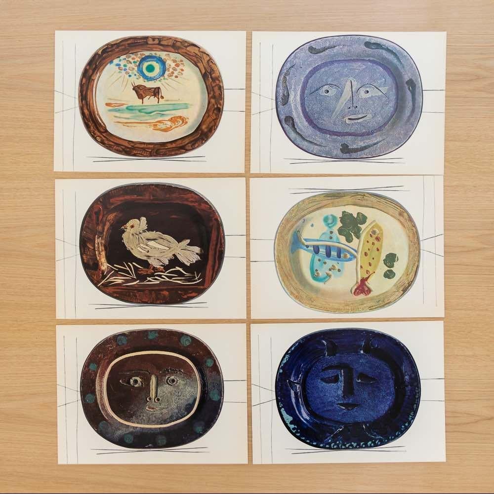Milieu du XXe siècle Livre portfolio des plaques en céramique de Picasso  en vente