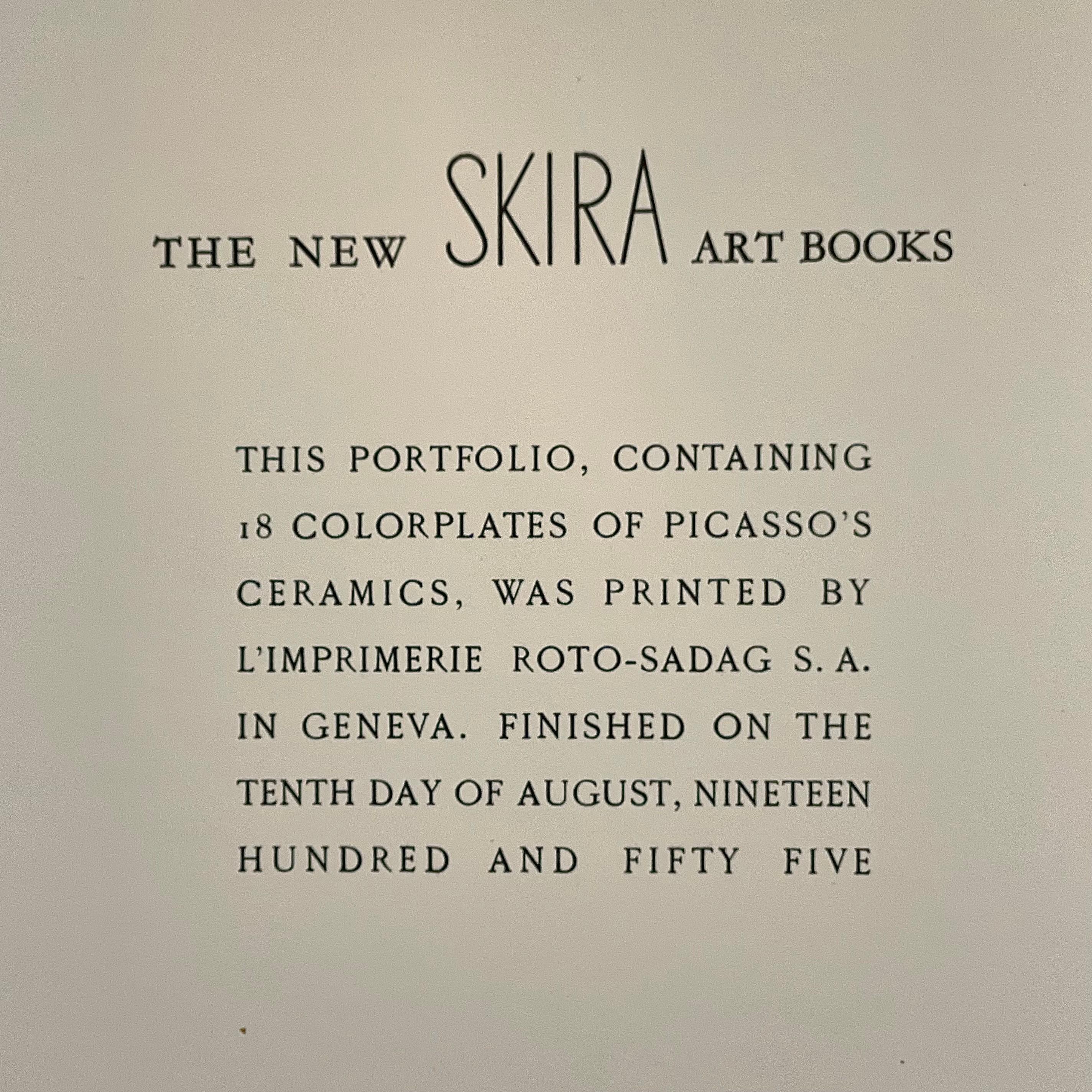 Picasso Ceramic Plate Portfolio Book  For Sale 3