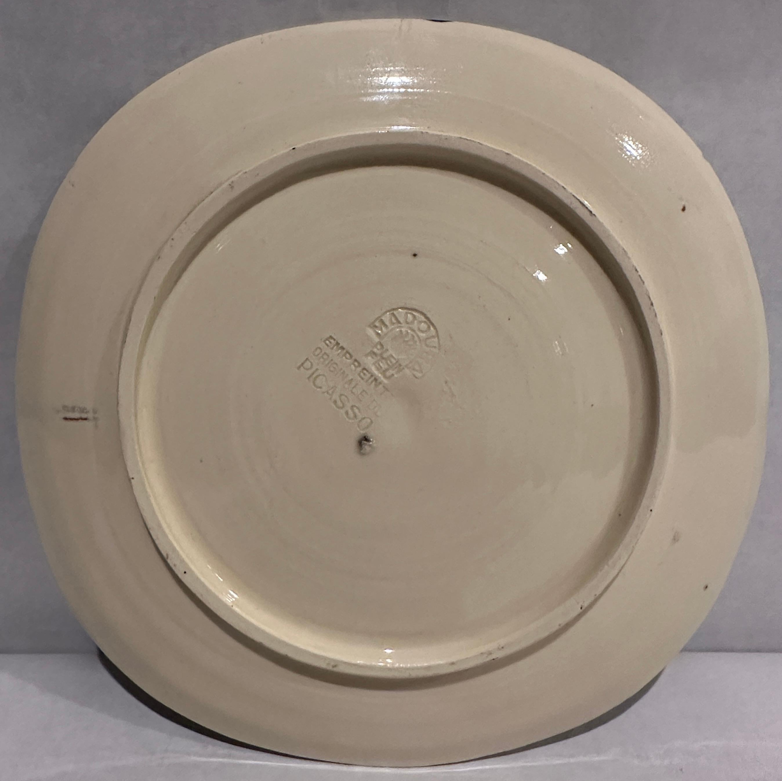 Mid-Century Modern Picasso Ceramic Plate 