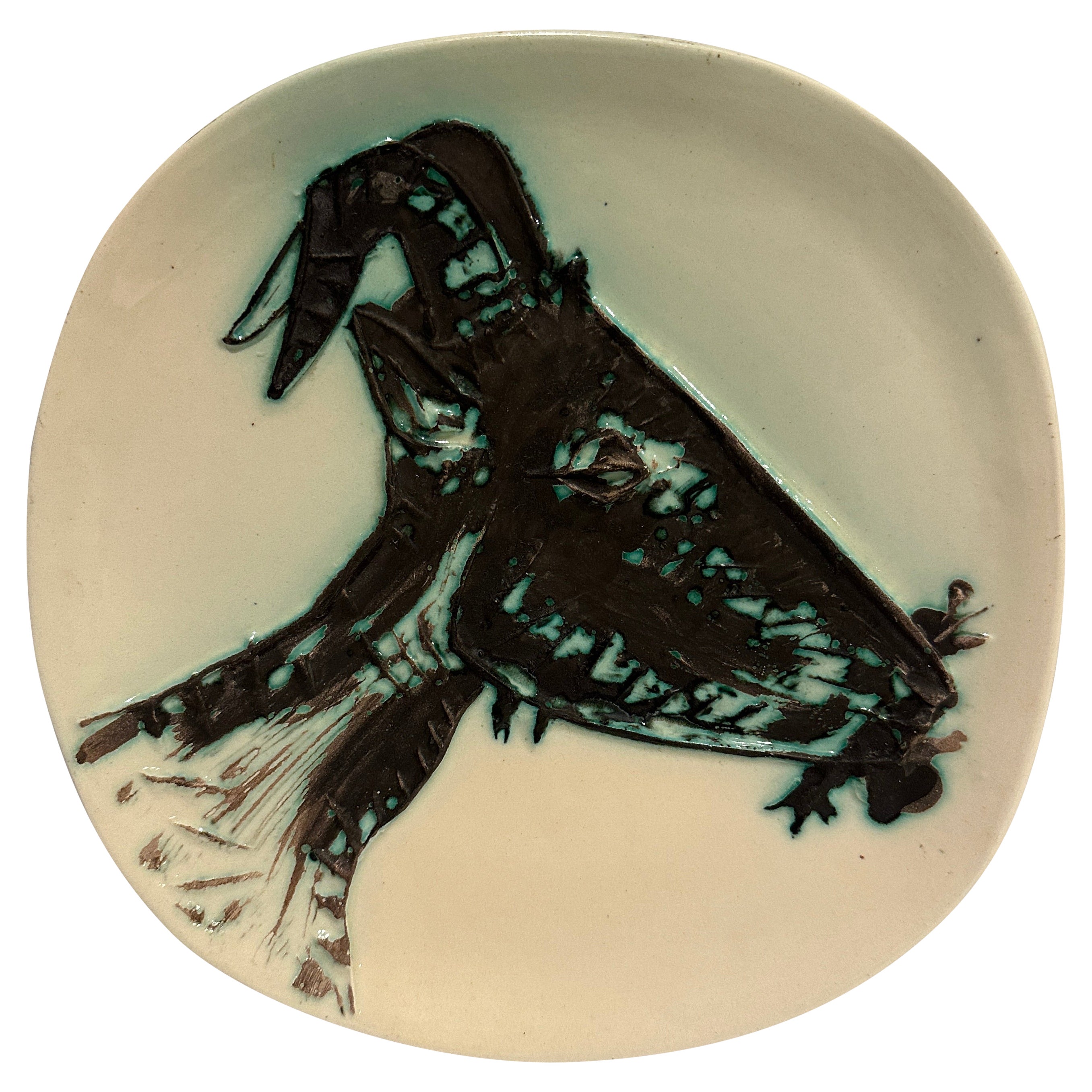 Picasso Keramikteller "Tête De Chèvre De Profil' Ramié 110