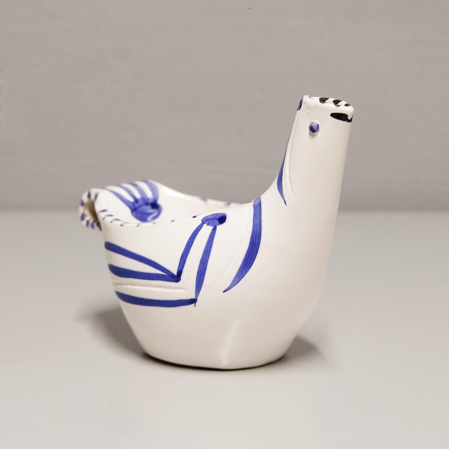 French Picasso Ceramic Sujet Colombe Madoura Edition Picasso 1959 For Sale