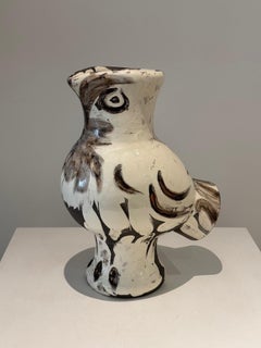 Picasso Ceramic Vase pitcher  "Wood Owl" Edition Madoura 1969