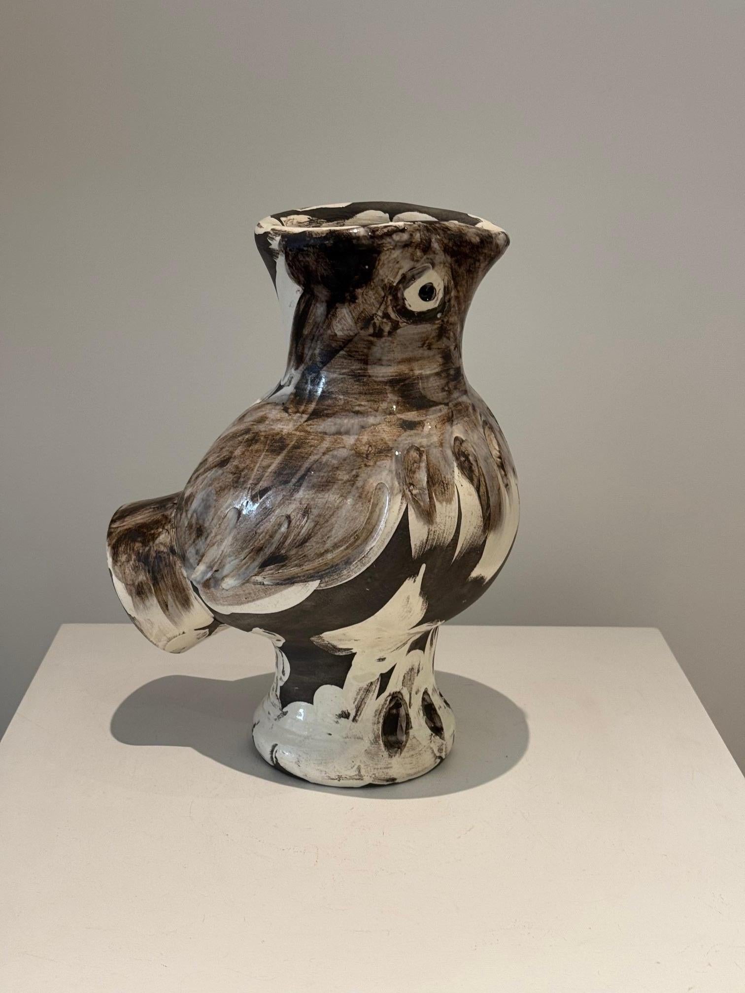 Pichet de vase en céramique Picasso  « Hibou en bois » Edition Madoura 1969 Bon état - En vente à Paris, FR