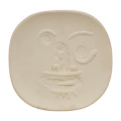 Picasso Ceramic "Visage Aux Yeux Ronds"