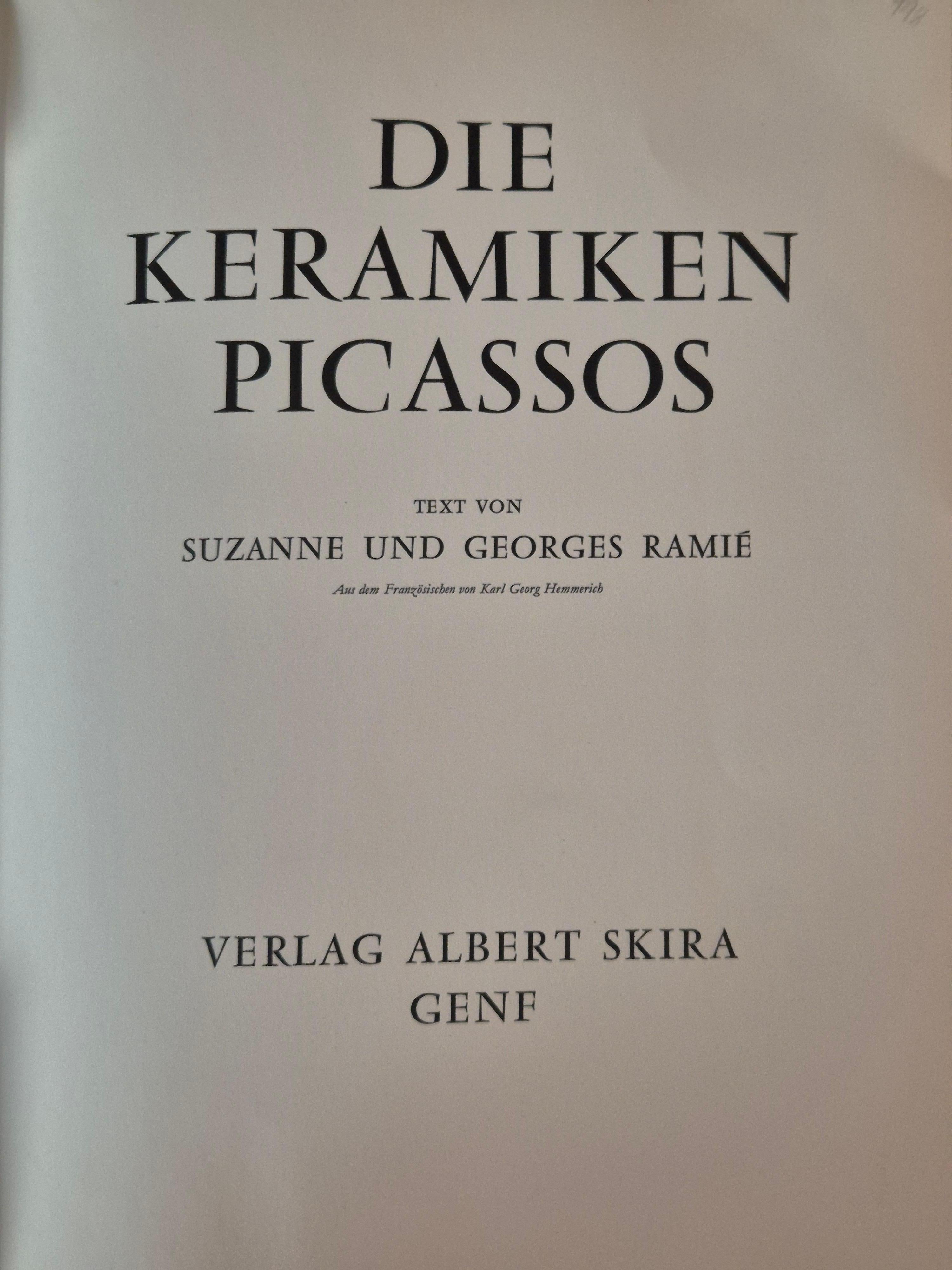 Cerámica Picasso, 1959 ed. carpeta de Albert Skira, Ginebra con 17 grabados. Suizo