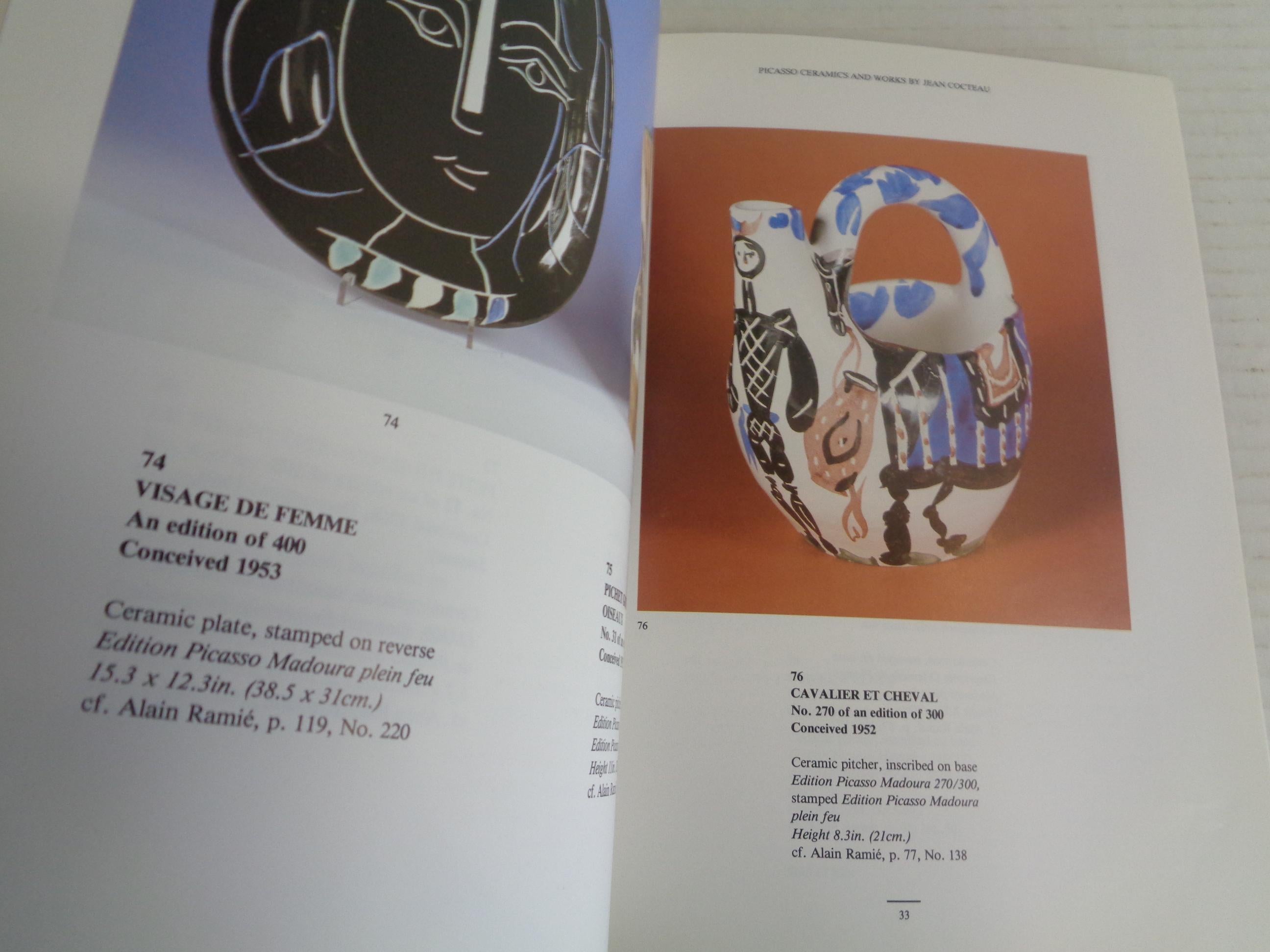 PICASSO CERAMICS und Werke von Jean Cocteau - 1991 Bonhams, London im Angebot 1