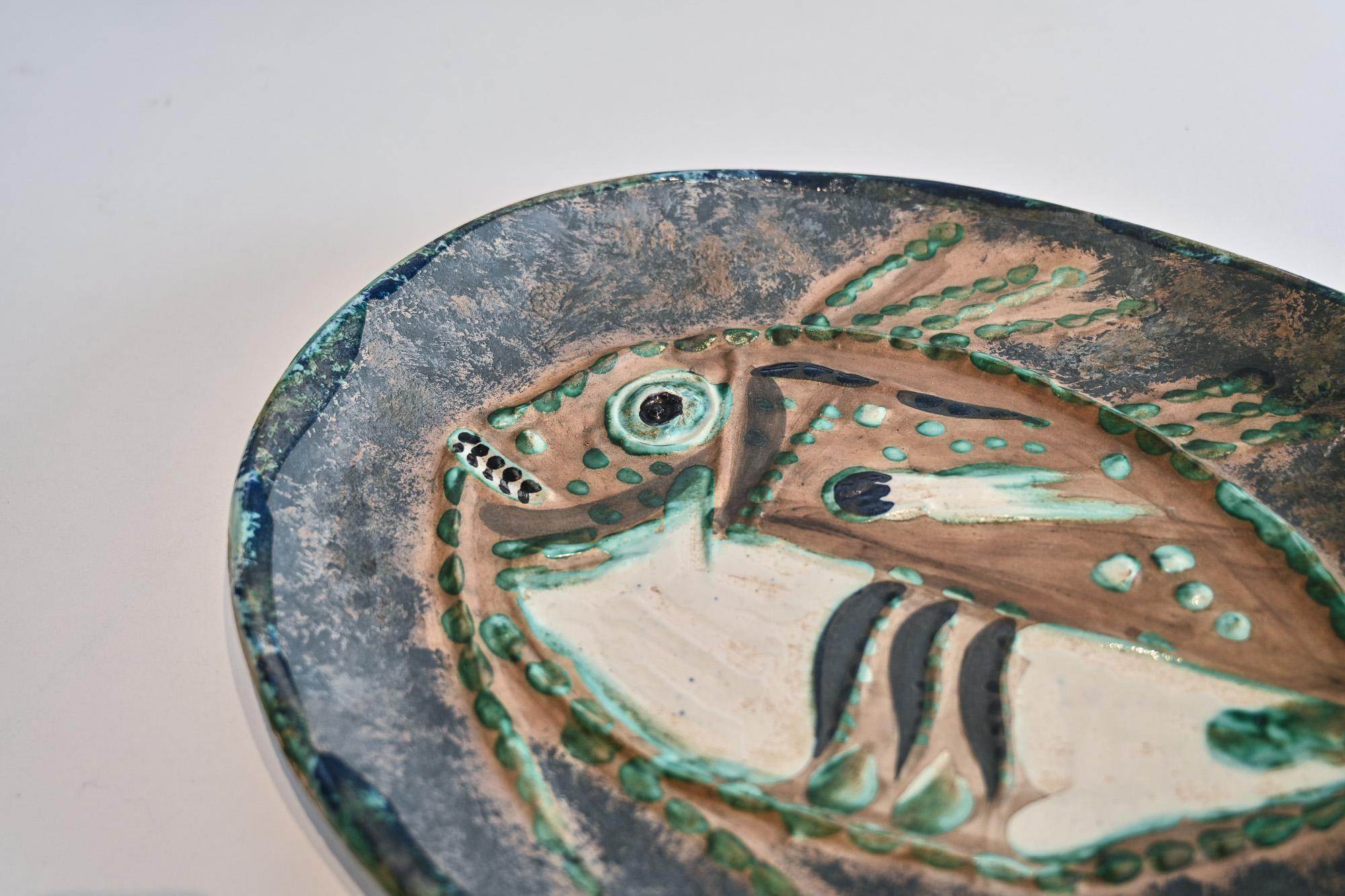 Mid-Century Modern Picasso ceramics for Madoura – Poisson chiné by Pablo Picasso
