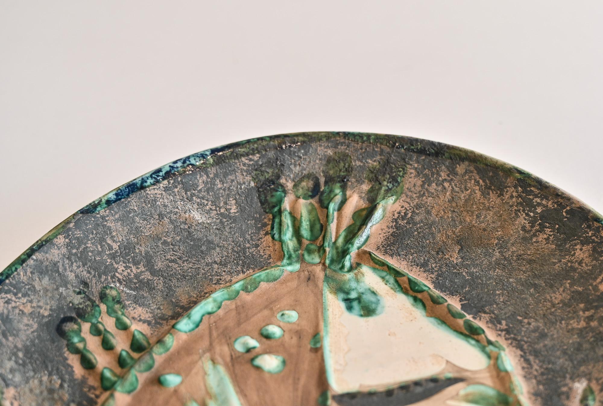 French Picasso ceramics for Madoura – Poisson chiné by Pablo Picasso