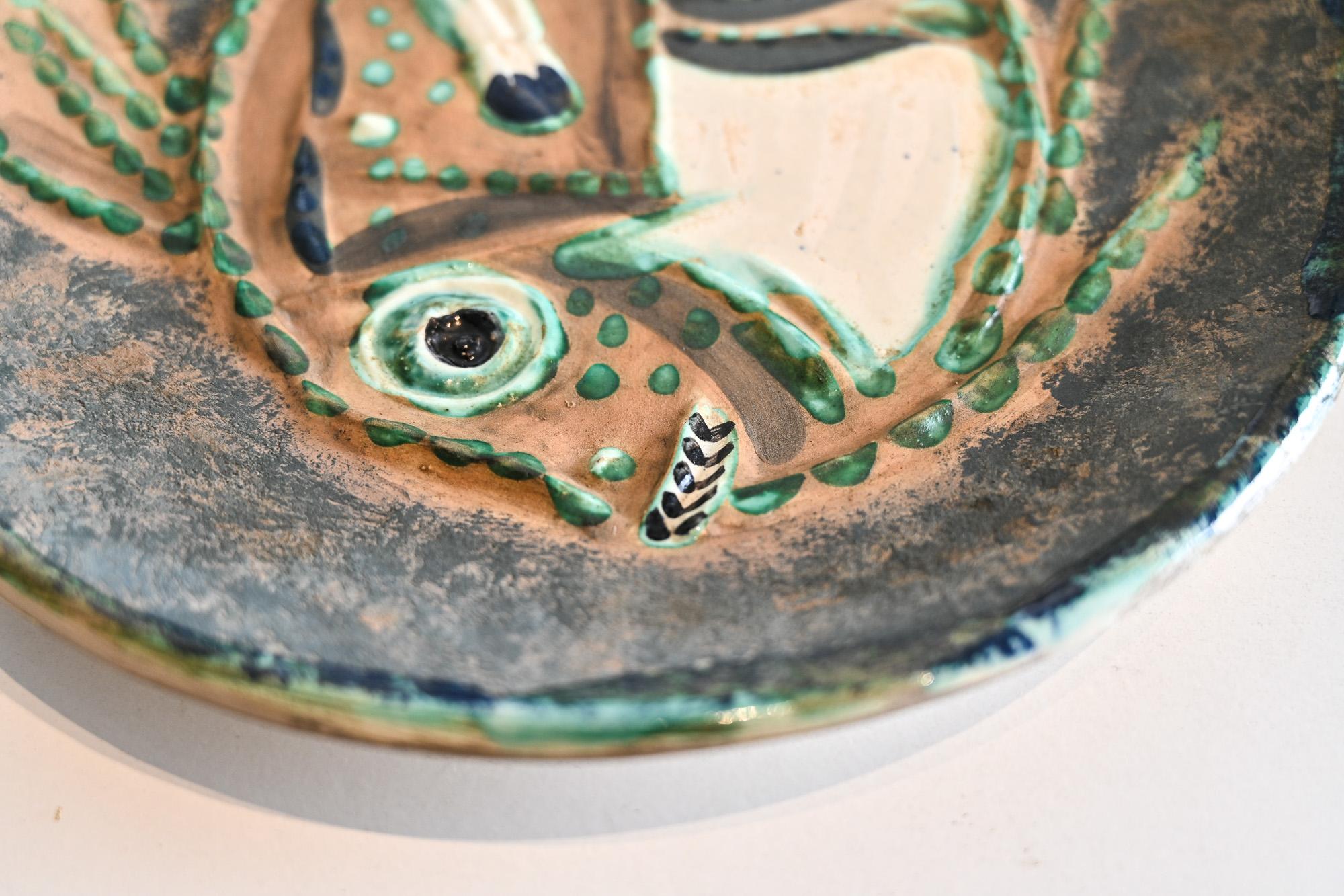 Ceramic Picasso ceramics for Madoura – Poisson chiné by Pablo Picasso