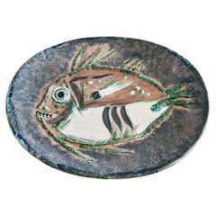 Vintage Picasso ceramics for Madoura – Poisson chiné by Pablo Picasso