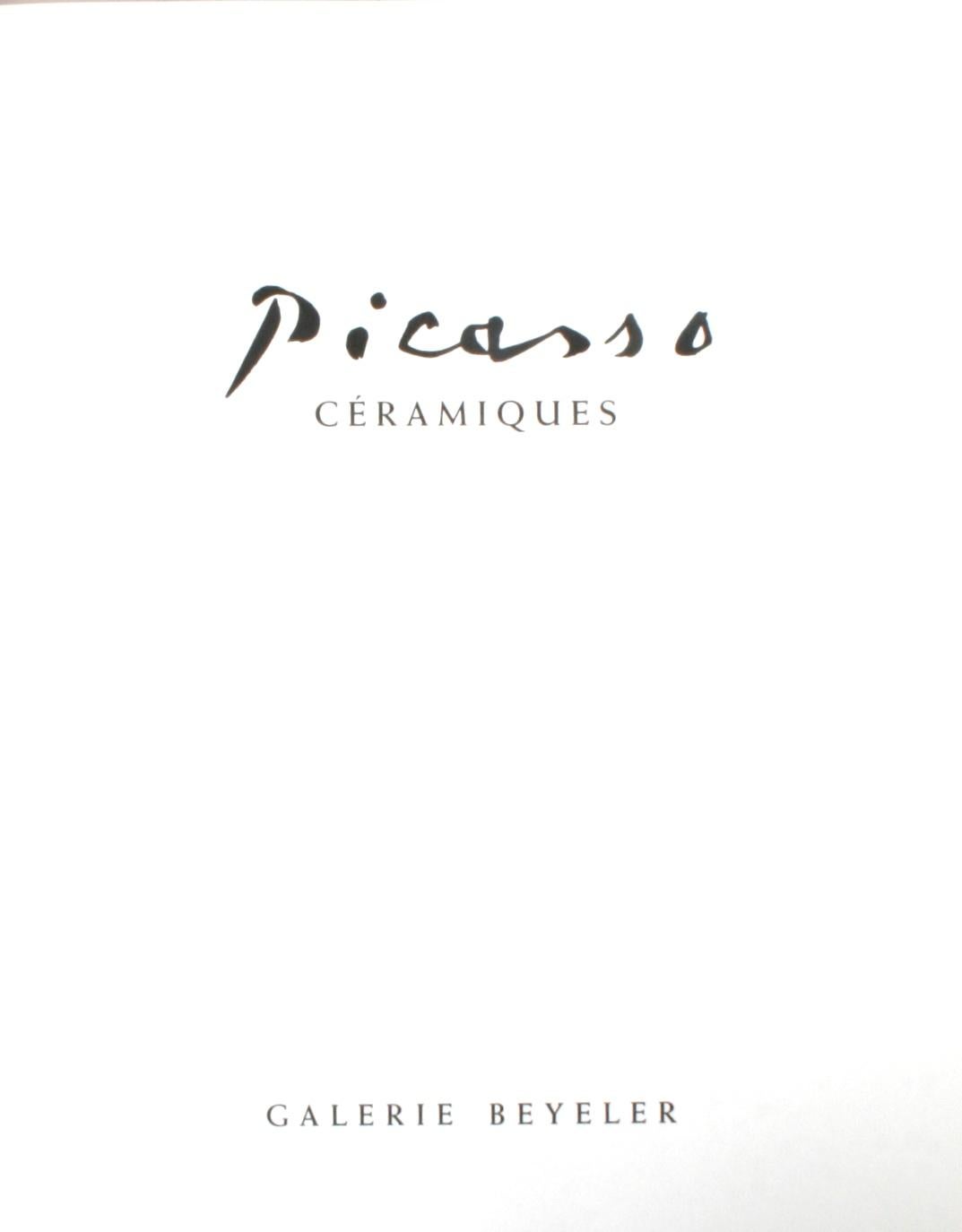 Swiss Picasso Céramiques, Exhibition Catalogue