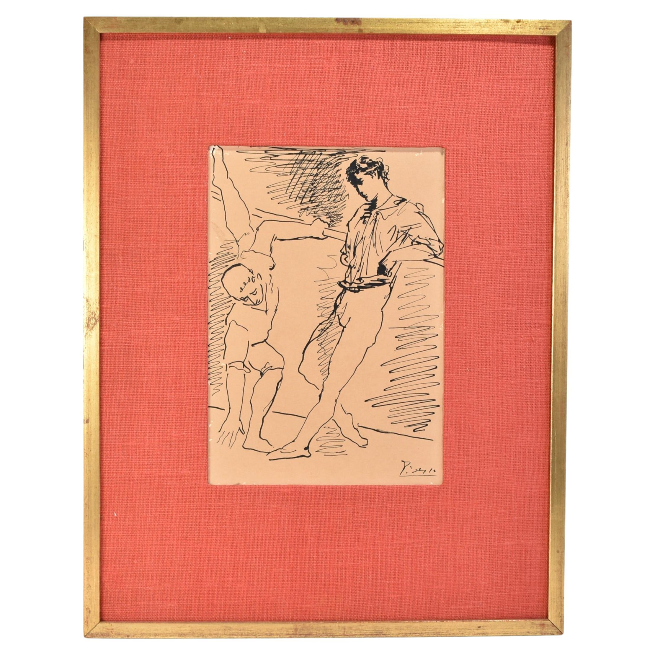 Picasso Dancers, Framed
