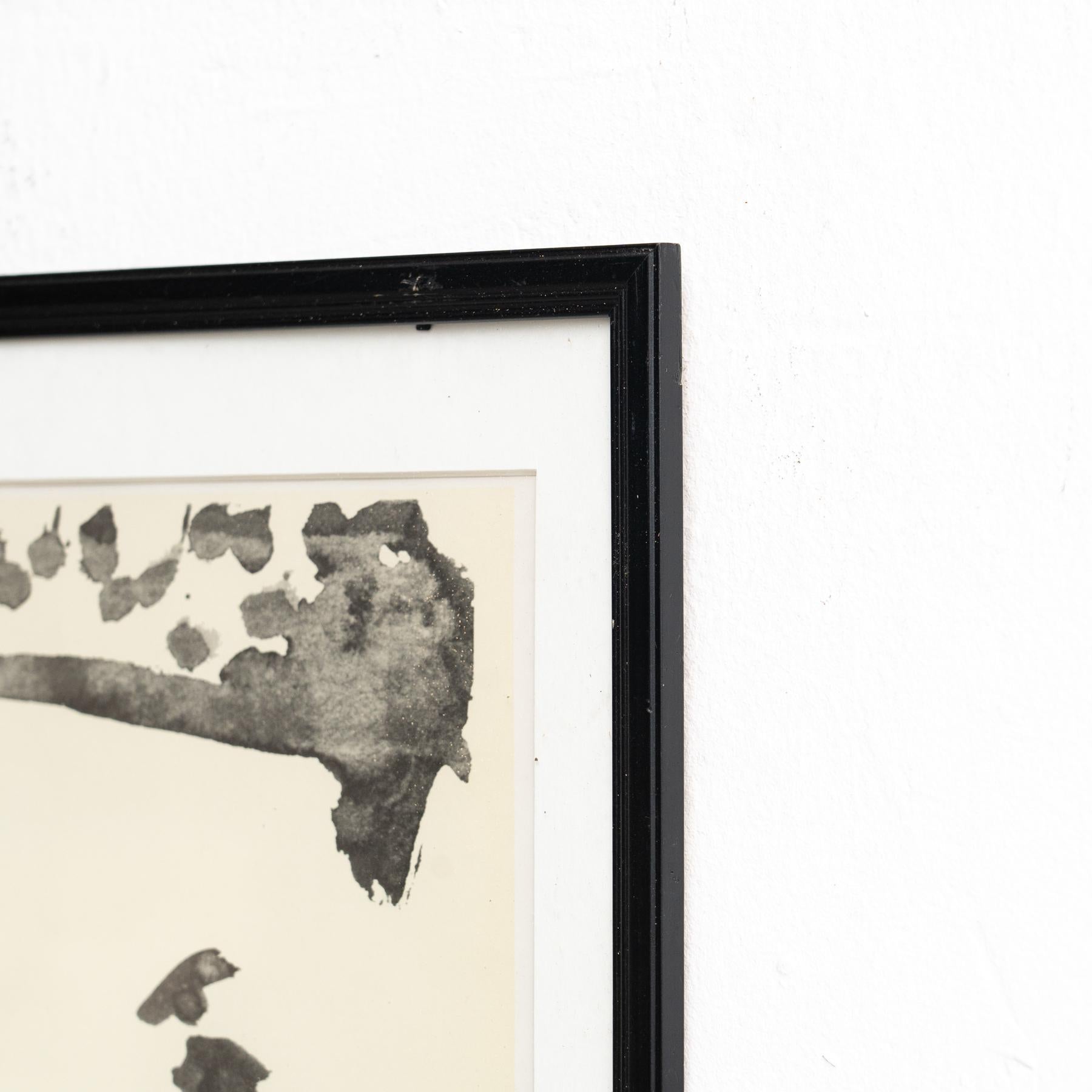 Dibujo de Picasso Impresión en blanco y negro en venta 4