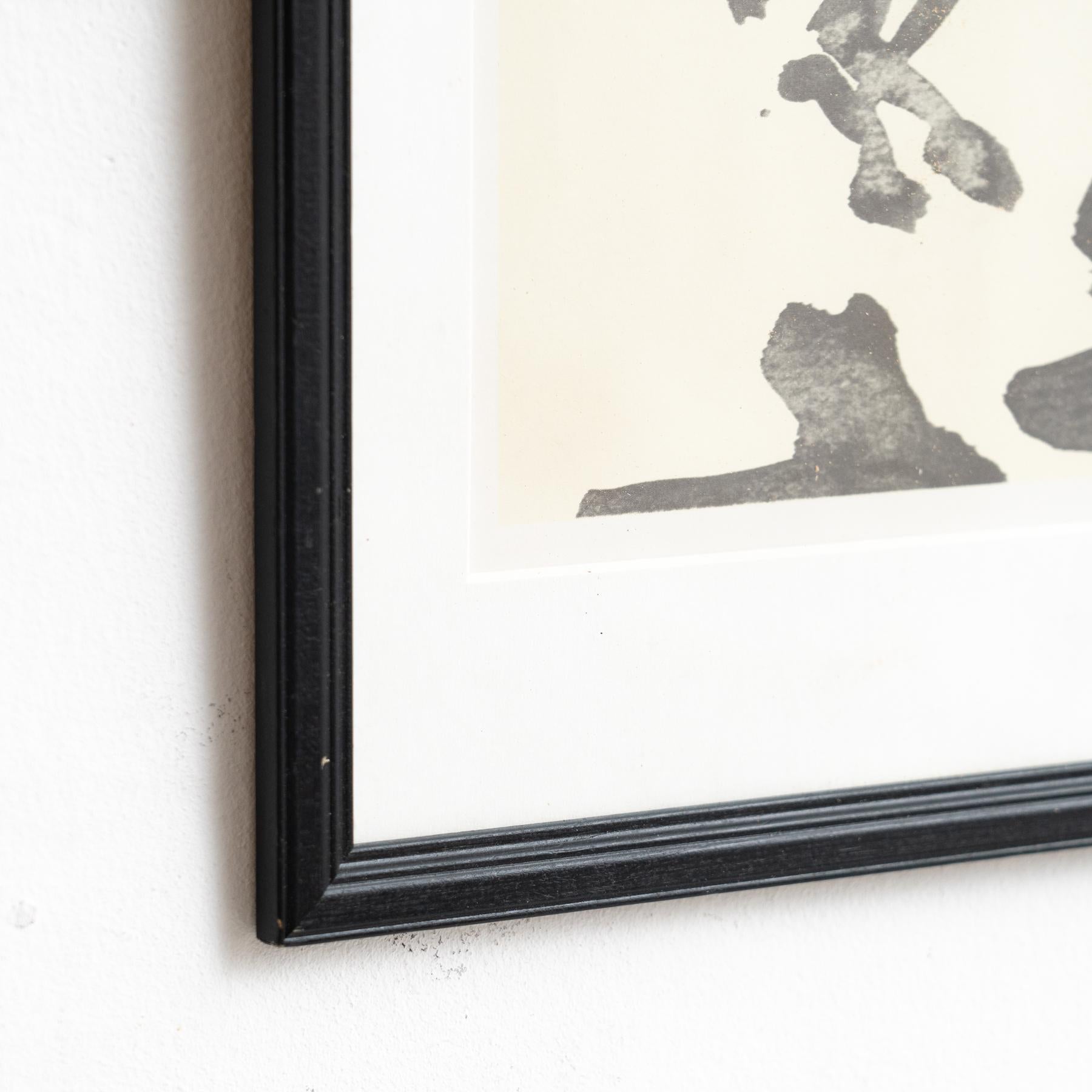 Dibujo de Picasso Impresión en blanco y negro en venta 5