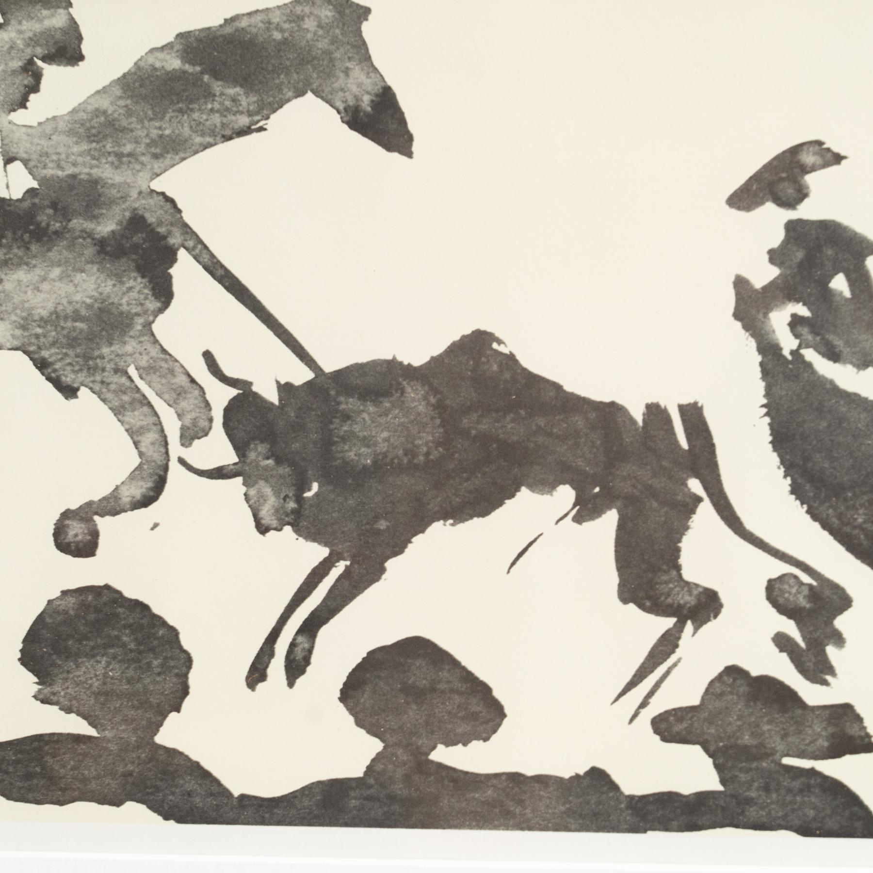 Dibujo de Picasso Impresión en blanco y negro en Bueno estado para la venta en Barcelona, Barcelona
