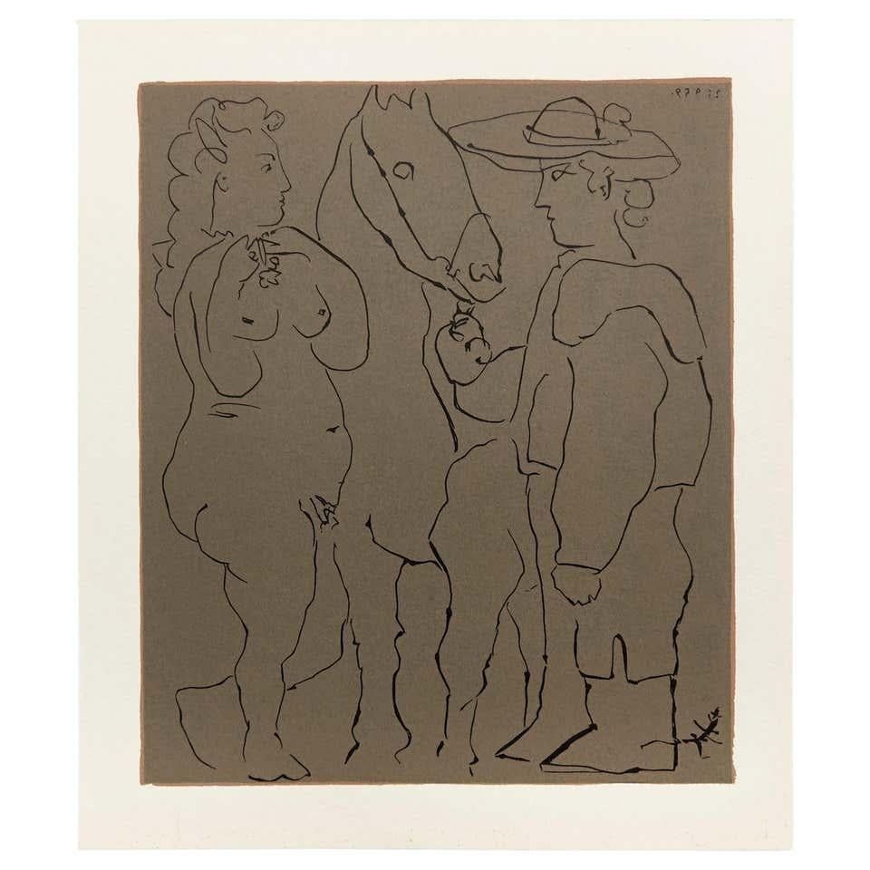 Picasso Drawing Lithography 3