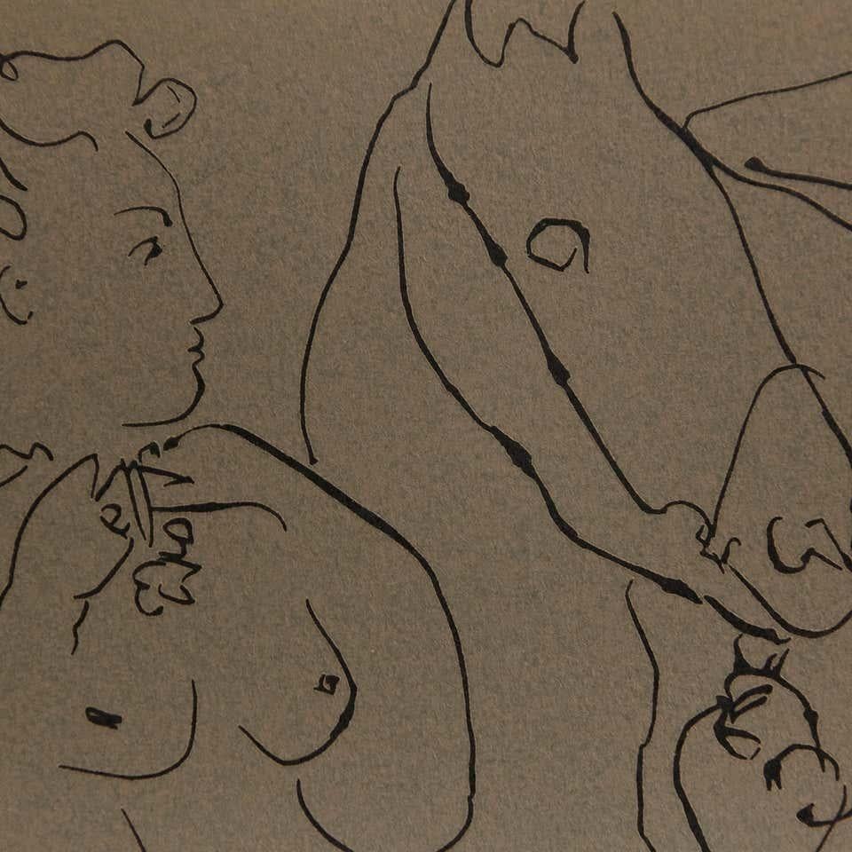 Late 20th Century Picasso Drawing Lithography