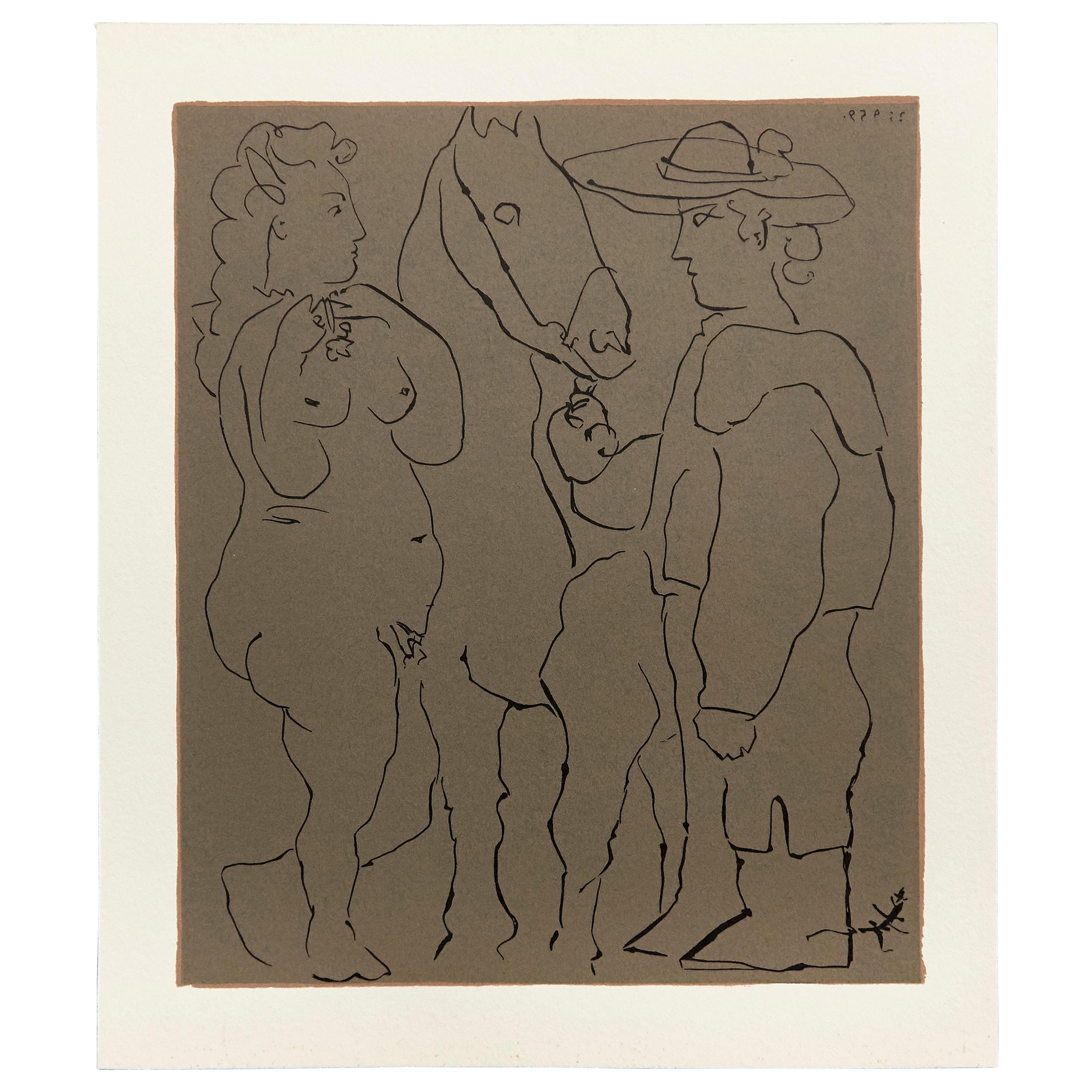 Picasso Drawing Lithography