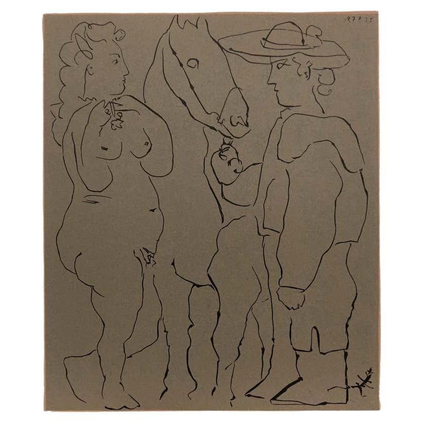 Picasso Drawing Lithography