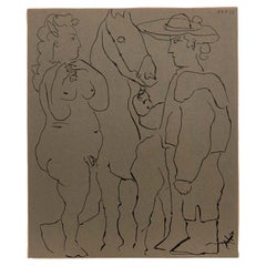 Vintage Picasso Drawing Lithography