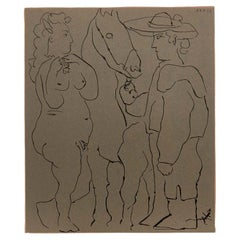 Picasso, Zeichnung in Lithografie