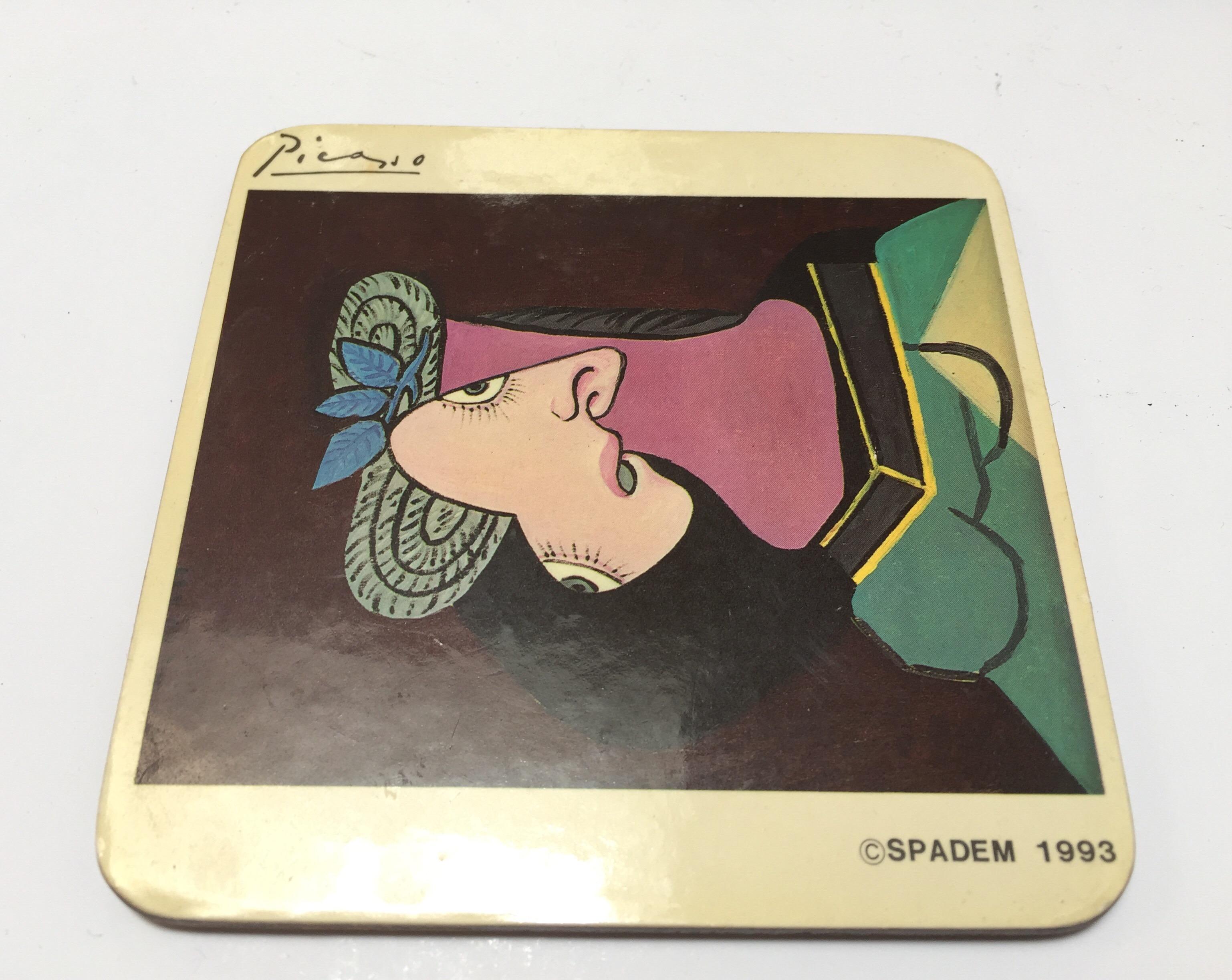 Picasso Drink Coasters in Box by S.P.A.D.E.M, Paris 4