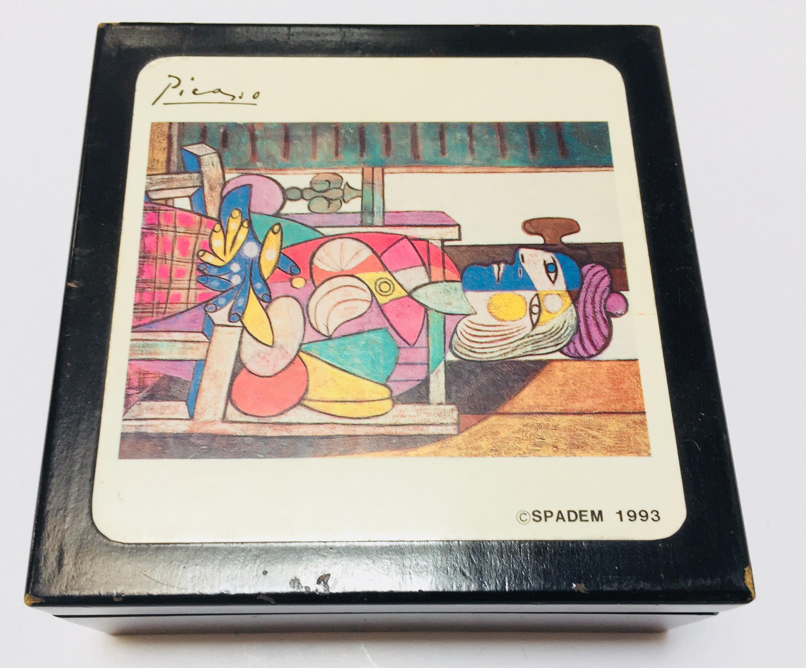 Picasso Drink Coasters in Box by S.P.A.D.E.M, Paris 7