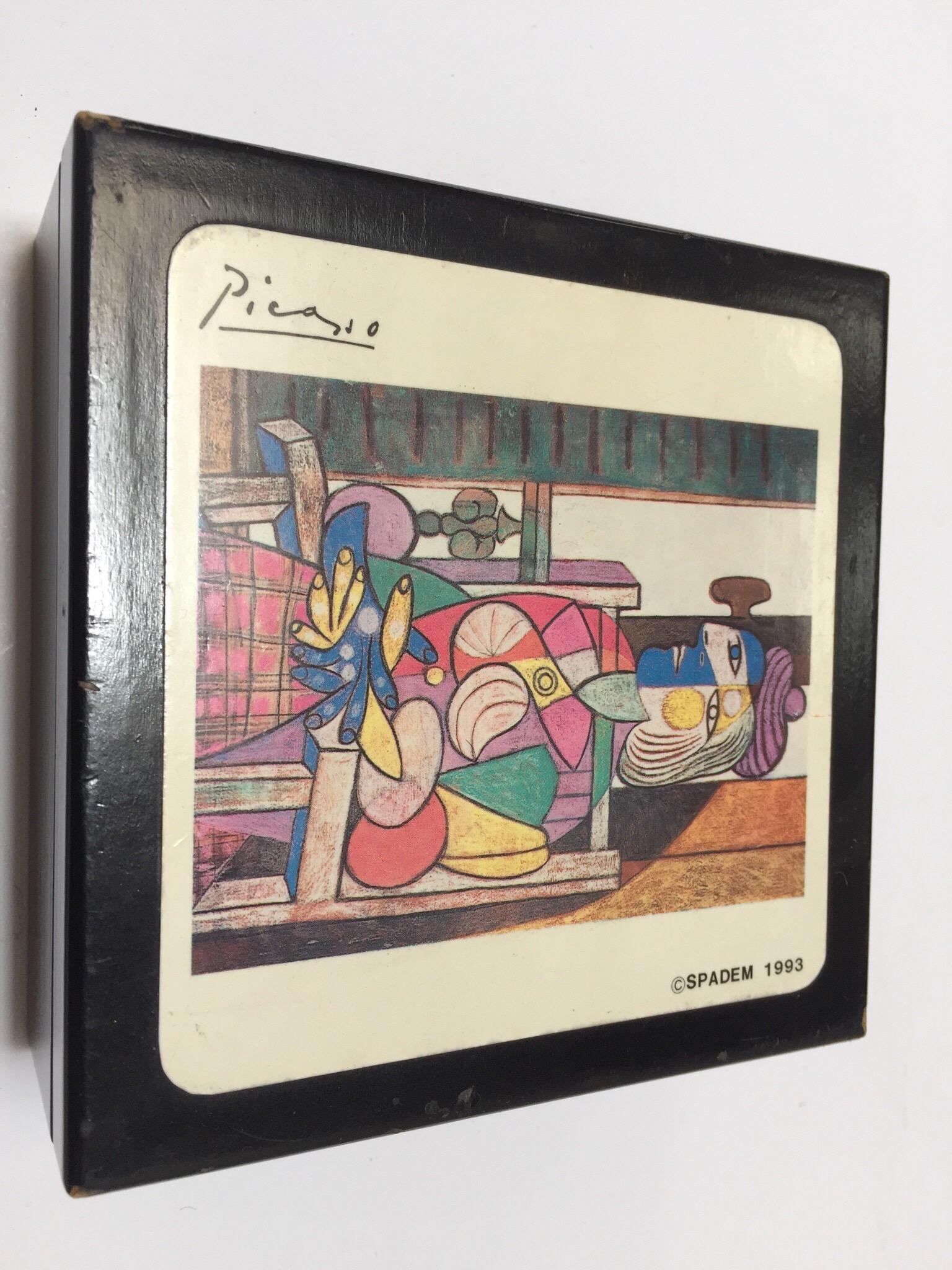 Picasso Drink Coasters in Box by S.P.A.D.E.M, Paris 8