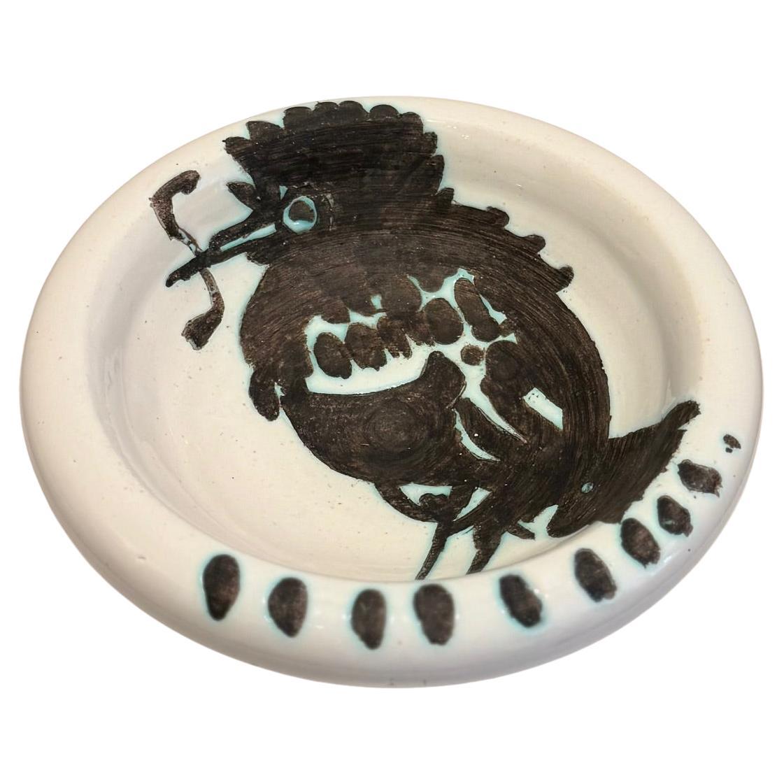 Picasso Edition Madoura "Bird with a worm" Ash-Tray AR172, 1952