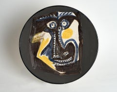 Picasso Edition Madoura Ceramic Dish " Face", 1960