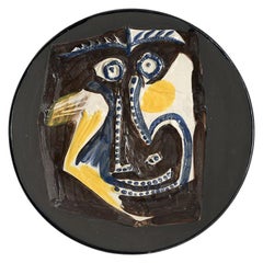 Picasso Edition Madoura Ceramic Dish " Face", 1960