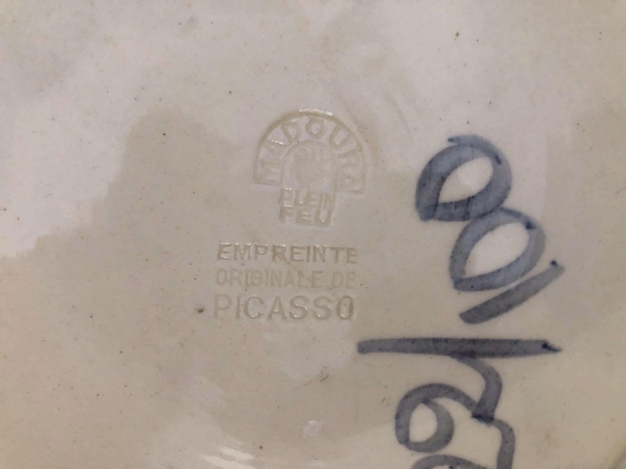 Mid-20th Century Picasso Edition Madoura Ceramic Dish 