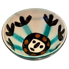 Picasso Edition Madoura Ceramic round cupel "Face" 1955