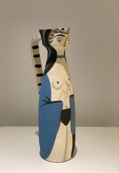 Vase de l'édition Madoura de Picasso Pichet "" Femme " 1955
