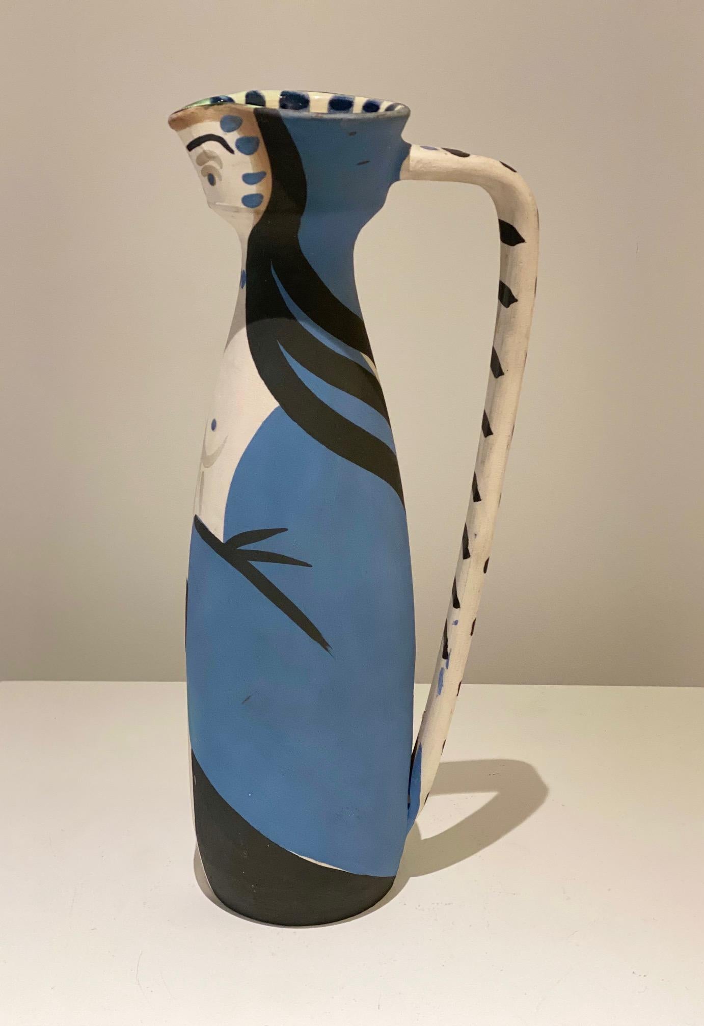 Mid-20th Century Picasso Edition Madoura Vase  pitcher 