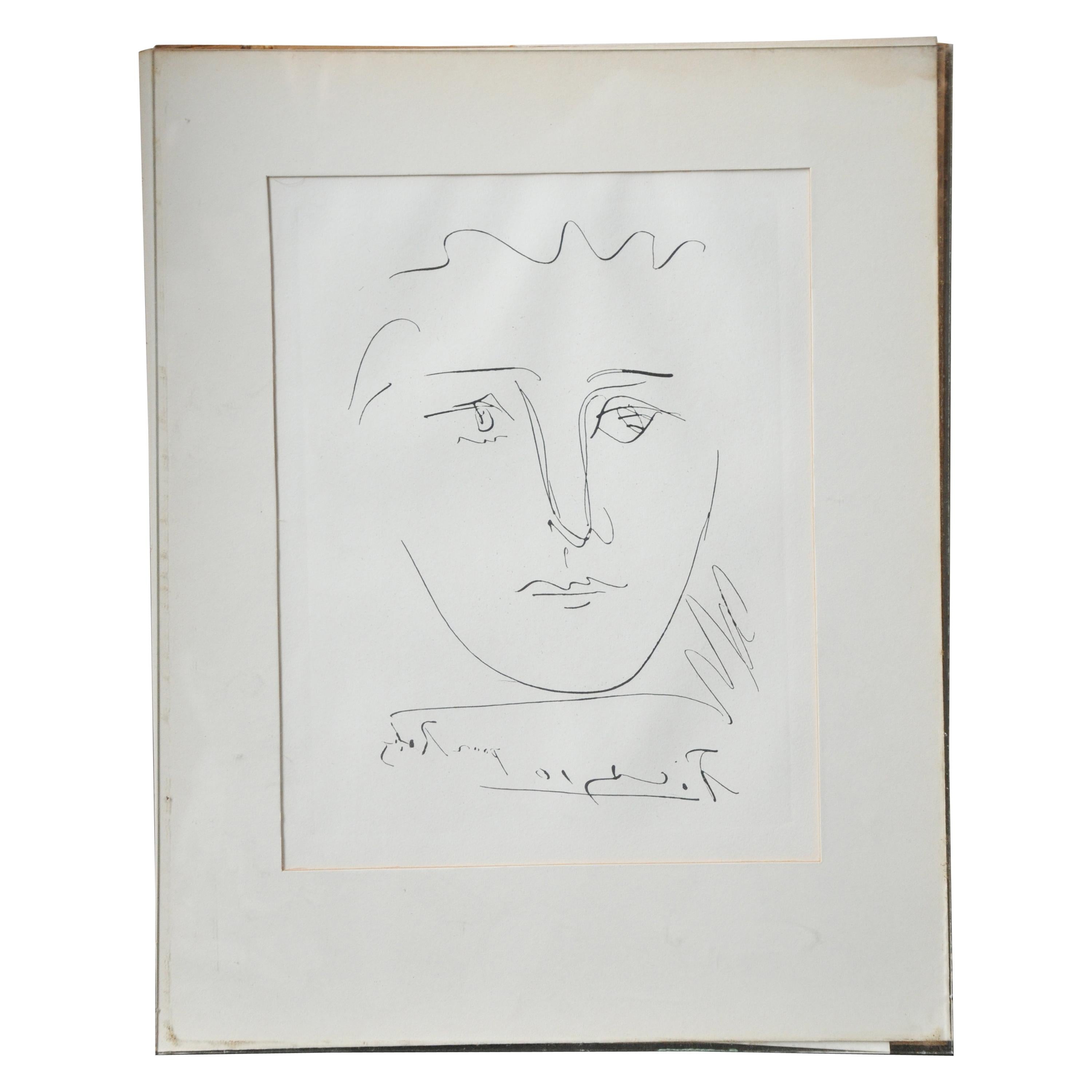 Picasso Etching Signed and Titled in the Plate