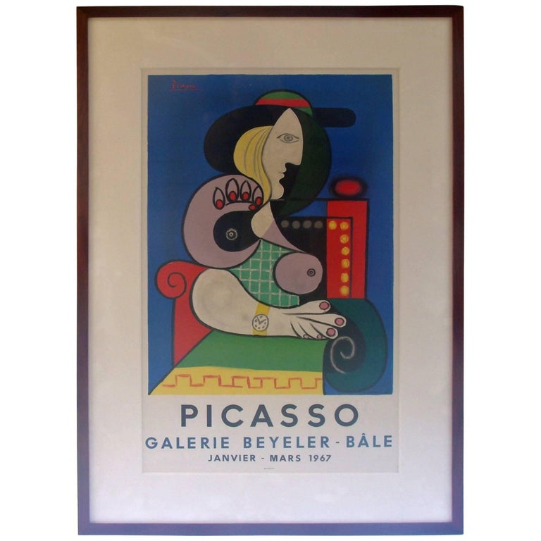 Picasso Exhibition Poster 1967 Lithograph For Sale at 1stDibs