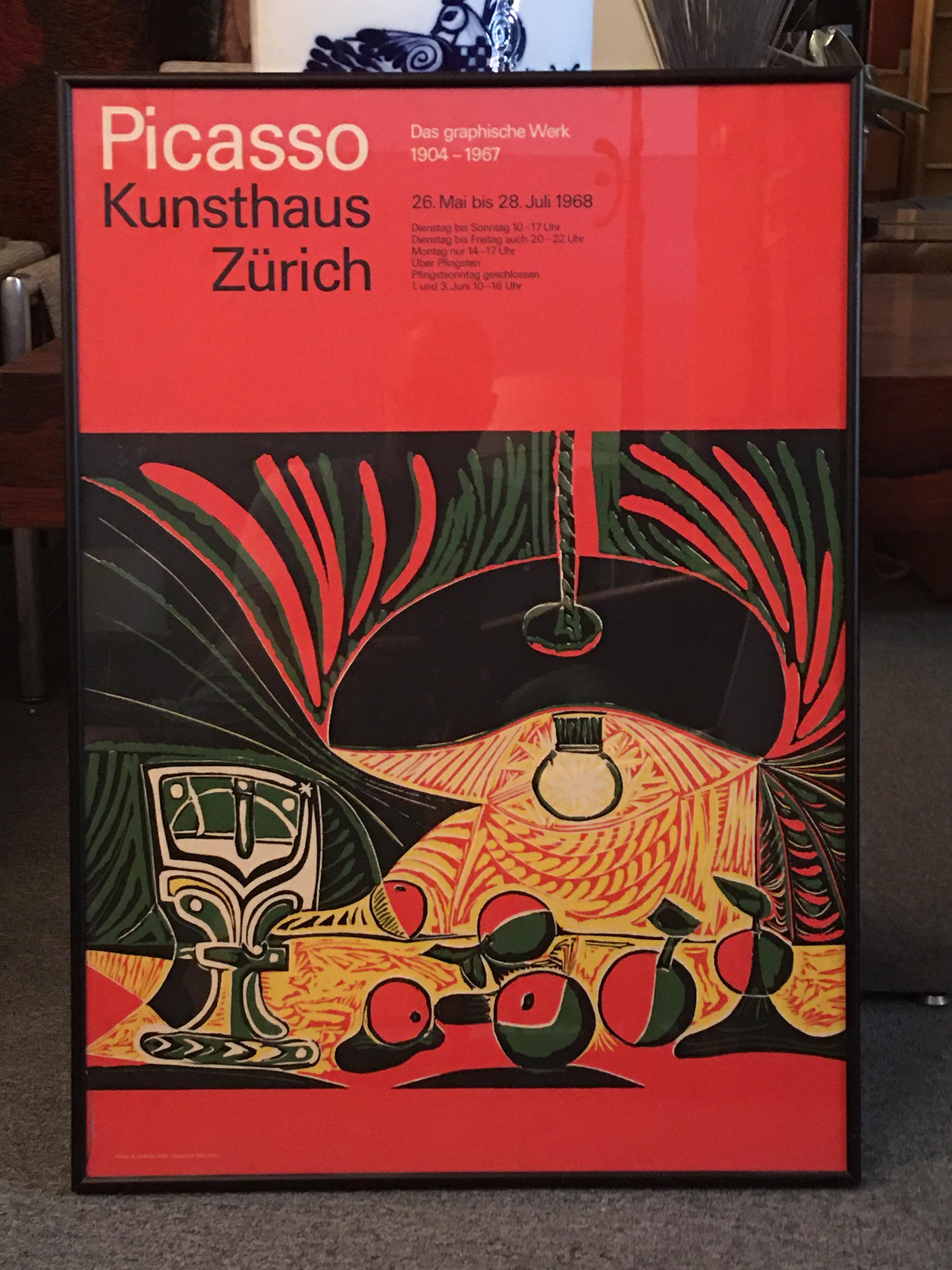 Picasso Exhibition Poster 1968 In Good Condition In Philadelphia, PA